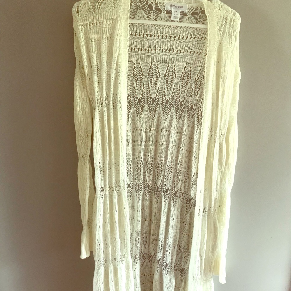 📌LAST CHANCE!! Long white sweater duster